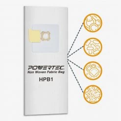 POWERTEC 3 Layer Non Woven Fabric Bag Replacement HPB1 Style Bags Fit AstroVac Valet and VacuMaid Model (3-Pack) 12 POWERTEC 3 Layer Non Woven Fabric Bag Replacement HPB1 Style Bags Fit AstroVac Valet and VacuMaid Model (3-Pack) -Cheap POWERTEC Store powertec dust collector accessories 75044 1f 1000