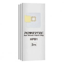 POWERTEC 3 Layer Non Woven Fabric Bag Replacement HPB1 Style Bags Fit AstroVac Valet and VacuMaid Model (3-Pack)