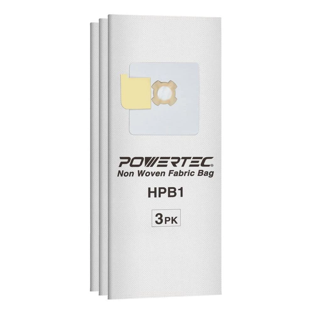 POWERTEC 3 Layer Non Woven Fabric Bag Replacement HPB1 Style Bags Fit AstroVac Valet and VacuMaid Model (3-Pack) 3 POWERTEC 3 Layer Non Woven Fabric Bag Replacement HPB1 Style Bags Fit AstroVac Valet and VacuMaid Model (3-Pack)