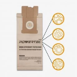 POWERTEC High Efficiency Filter Bag Replacement for Electrolux Aptitude Upright Vacuum (10-Pack) -Cheap POWERTEC Store powertec dust collector accessories 75056 1f 1000
