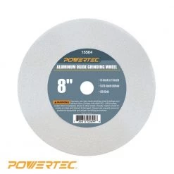 POWERTEC 8 in. x 1 in. x 5/8 in. 60 Grit White Aluminum Oxide Grinding Wheel -Cheap POWERTEC Store powertec grinding wheels cut off wheels 15504 40 1000