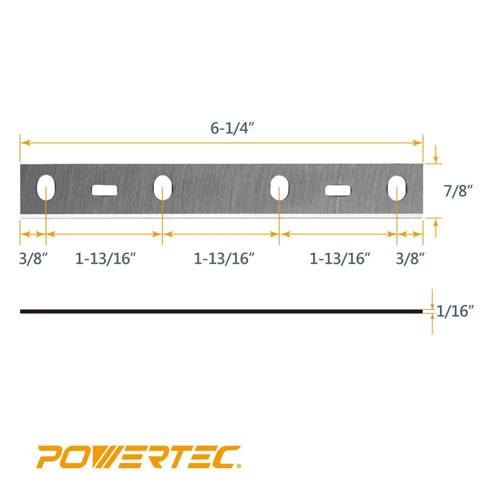 POWERTEC 6 in. High-Speed Steel Jointer Knives for Delta 37-070 JT160 (Set of 2) 6 POWERTEC 6 in. High-Speed Steel Jointer Knives for Delta 37-070 JT160 (Set of 2) - Image 4
