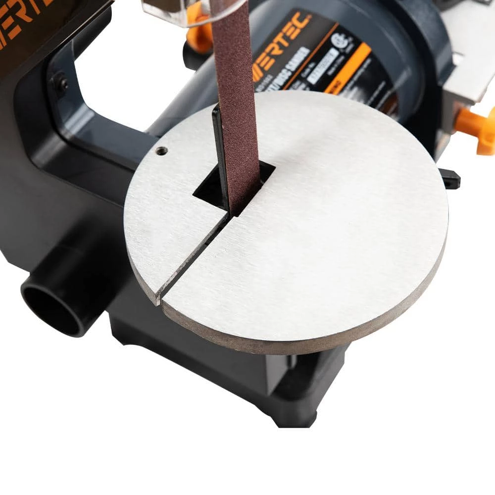 POWERTEC 1 in. x 30 in. Belt Sander with 5 in. Sanding Disc, Belt Disc Sander for Woodworking 5 POWERTEC 1 in. x 30 in. Belt Sander with 5 in. Sanding Disc, Belt Disc Sander for Woodworking - Image 3