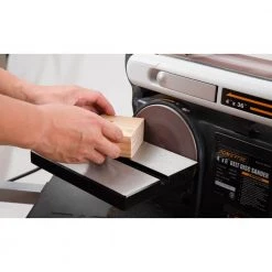 POWERTEC 4 in. x 36 in. Belt Sander with 6 in. Sanding Disc, Belt Disc Sander for Woodworking -Cheap POWERTEC Store powertec orbital sanders bd4600 44 1000