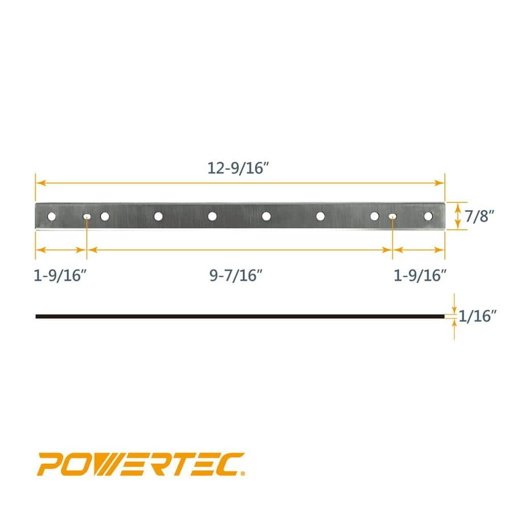 POWERTEC 12-1/2 in. High-Speed Steel Planer Knives for DEWALT DW734 (Set of 3) 5 POWERTEC 12-1/2 in. High-Speed Steel Planer Knives for DEWALT DW734 (Set of 3) - Image 3