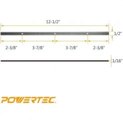 POWERTEC 12-1/2 in. High-Speed Steel Planer Knives for Porter Cable PC305TP (Set of 2) -Cheap POWERTEC Store powertec planer blades 128036 4f 1000