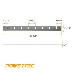 POWERTEC 12.5 in. M2 High-Speed Steel Planer Knives for DeWalt 733, DW7332 (2-Sets), 4-Knives 8 POWERTEC 12.5 in. M2 High-Speed Steel Planer Knives for DeWalt 733, DW7332 (2-Sets), 4-Knives -Cheap POWERTEC Store powertec planer blades 12809dd 4f 1000