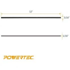POWERTEC 12 in. High-Speed Steel Planer Knives for Makita 2012 / 2012NB (Set of 2) -Cheap POWERTEC Store powertec planer blades 128320 4f 1000