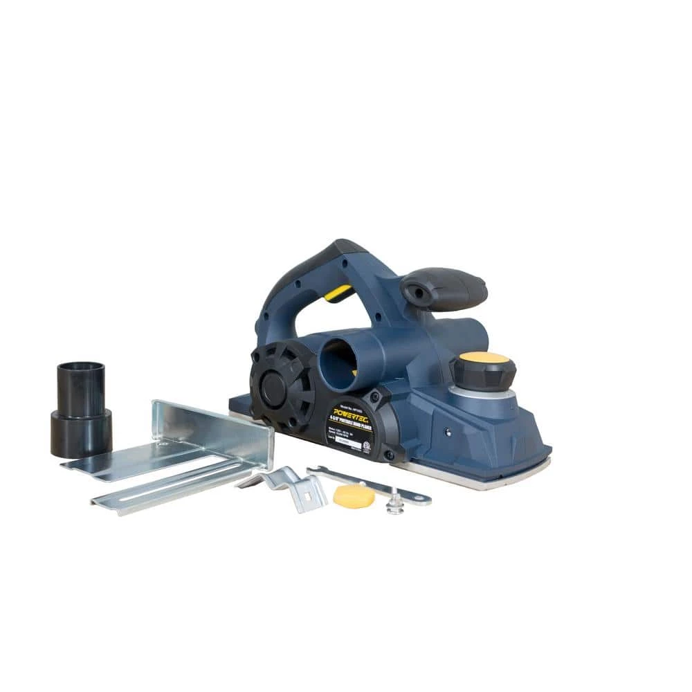 POWERTEC 8 Amp Portable Corded Hand Planer, and 4-3/8 in. Hand Planer Blades ( 1 Set) 5 POWERTEC 8 Amp Portable Corded Hand Planer, and 4-3/8 in. Hand Planer Blades ( 1 Set) - Image 3