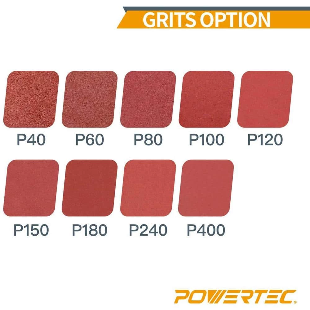 POWERTEC 6 in. x 48 in. 120-Grit Aluminum Oxide Sanding Belt (10-Pack) 4 POWERTEC 6 in. x 48 in. 120-Grit Aluminum Oxide Sanding Belt (10-Pack) - Image 2