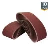 POWERTEC 3 in. x 21 in. 80-Grit Aluminum Oxide Sanding Belt (10-Pack) -Cheap POWERTEC Store powertec power sander accessories 110430 64 1000