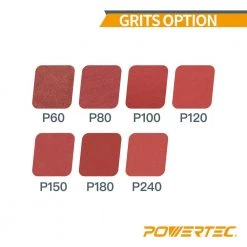 POWERTEC 9 in. 120 Grit PSA Aluminum Oxide Sanding Disc/Self Stick (10-Pack) -Cheap POWERTEC Store powertec power sander accessories 110590 c3 1000