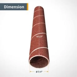 POWERTEC 4-1/2 in. x 3/4 in. 120-Grit Sanding Sleeves (3-Pack) -Cheap POWERTEC Store powertec power sander accessories 11211 1f 1000