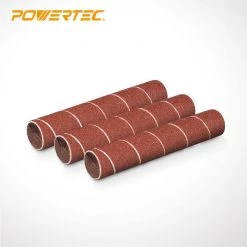 POWERTEC 4-1/2 in. x 3/4 in. 120-Grit Sanding Sleeves (3-Pack) -Cheap POWERTEC Store powertec power sander accessories 11211 4f 1000