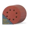 POWERTEC 5 in. A/O Hook and Loop 8 Hole Disc Assortment 40-Grit, 80-Grit, 120-Grit, 220-Grit and 320-Grit in Red (100-Pack) -Cheap POWERTEC Store powertec power sander accessories 45000 64 1000