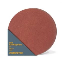 POWERTEC 5 in. PSA 240 Grit Aluminum Oxide Sanding Disc/Self Stick (20-Pack)