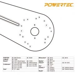 POWERTEC Universal Pro Router Circle Cutting Jig -Cheap POWERTEC Store powertec router guides 71637 1f 1000