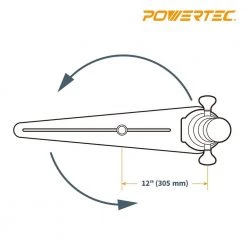 POWERTEC Universal Pro Router Circle Cutting Jig -Cheap POWERTEC Store powertec router guides 71637 76 1000