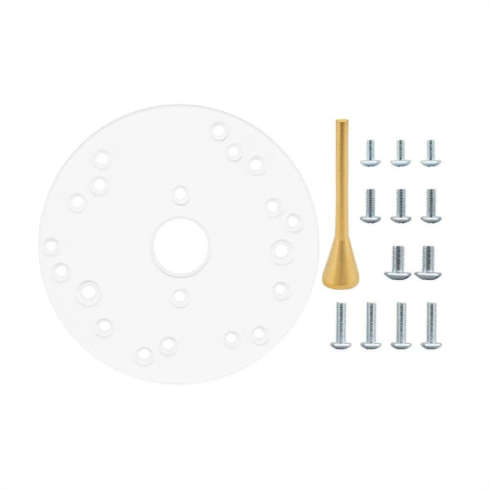 POWERTEC 6.5 in. Universal Router Plate 3 POWERTEC 6.5 in. Universal Router Plate