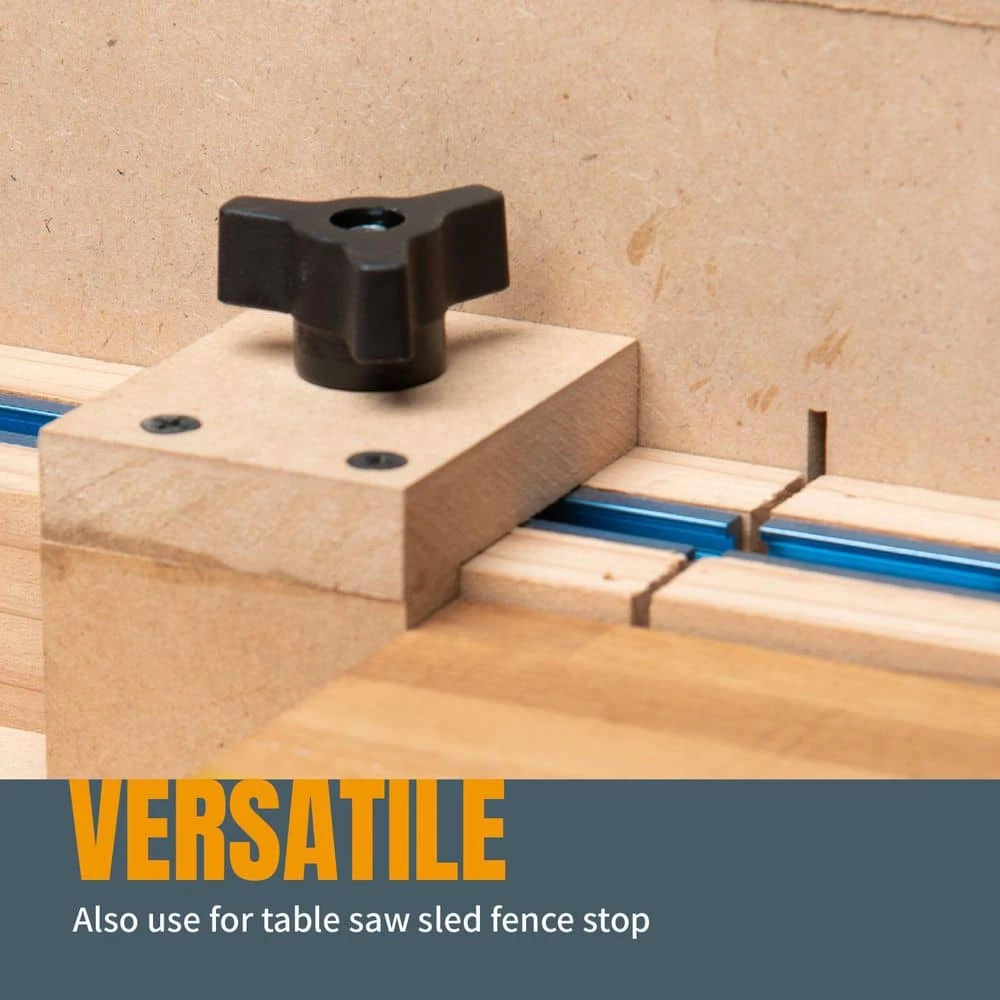 POWERTEC 1/4-20 in. x 1-1/2 in. Bolts, Washers, T-Track Knobs (10-Set) 8 POWERTEC 1/4-20 in. x 1-1/2 in. Bolts, Washers, T-Track Knobs (10-Set) - Image 6