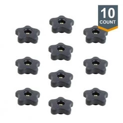 POWERTEC 5/16 in.-18 Round Thru Knob (10-Pack)