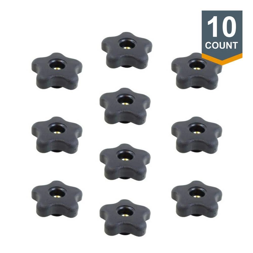 POWERTEC 5/16 in.-18 Round Thru Knob (10-Pack) 3 POWERTEC 5/16 in.-18 Round Thru Knob (10-Pack)