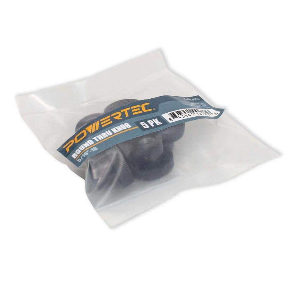 POWERTEC 5/16 in.-18 Round Thru Knob (10-Pack) 4 POWERTEC 5/16 in.-18 Round Thru Knob (10-Pack) - Image 2