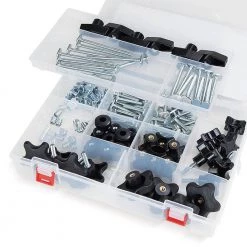 POWERTEC T-Track Jig Hardware Kit (129-Piece)