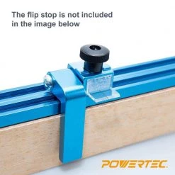 POWERTEC 36 in. Aluminum Double T-Track Fence Cap Kit, Right to Left Adhesive Tape Measure and Plastic Insert -Cheap POWERTEC Store powertec saw tracks 71131 fa 1000