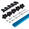 POWERTEC Universal T-Track Kit with 48 in. T-Track and Hardware kit (16-Piece)