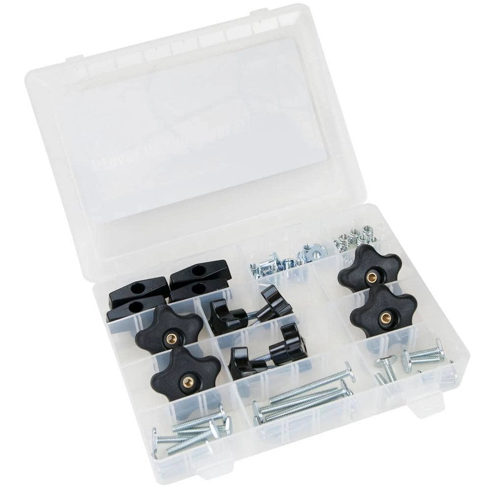POWERTEC 1/4-20 in. T-Track Jig Hardware Kit (46-Piece) 4 POWERTEC 1/4-20 in. T-Track Jig Hardware Kit (46-Piece) - Image 2