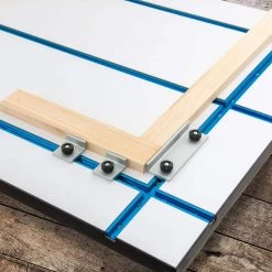 POWERTEC 28 in. x 40 in. x 1-1/8 in. T-Track Table Top with Built-In T-Tracks Intersections -Cheap POWERTEC Store powertec saw tracks 71183 4f 1000