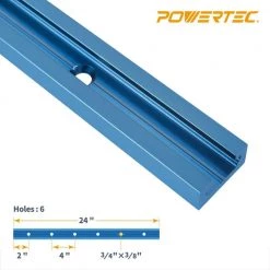 POWERTEC 24 in. Double-Cut Profile Universal T-Track with Predrilled Mounting Holes (4-Pack) 14 POWERTEC 24 in. Double-Cut Profile Universal T-Track with Predrilled Mounting Holes (4-Pack) -Cheap POWERTEC Store powertec saw tracks 71371 4f 1000