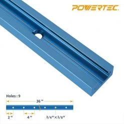 POWERTEC 36 in. Double-Cut Profile Universal T-Track with Predrilled Mounting Holes (4-Pack) 11 POWERTEC 36 in. Double-Cut Profile Universal T-Track with Predrilled Mounting Holes (4-Pack) -Cheap POWERTEC Store powertec saw tracks 71372 c3 1000