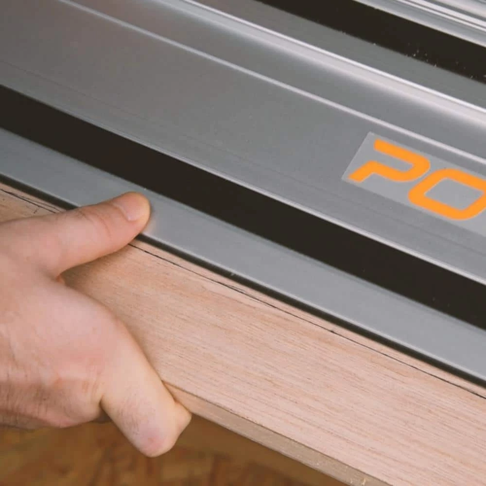 POWERTEC 55 in. Track Saw Guide Rail with Connector for Makita or Festool Track Saw (2-Pack) 8 POWERTEC 55 in. Track Saw Guide Rail with Connector for Makita or Festool Track Saw (2-Pack) - Image 6