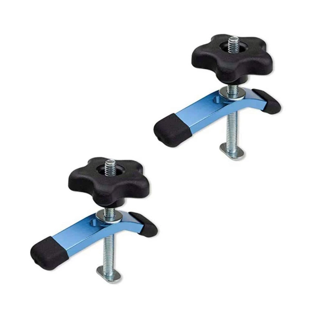 POWERTEC 3-5/8 in. L x 3/4 in. W Mini Hold-Down Clamp (2-Pack) 3 POWERTEC 3-5/8 in. L x 3/4 in. W Mini Hold-Down Clamp (2-Pack)