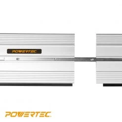 POWERTEC 55 in. Aluminum Extruded Guide Rail Joining Set for Woodworking Projects Compatible with Bosch Track Saws -Cheap POWERTEC Store powertec saw tracks 71573 fa 1000