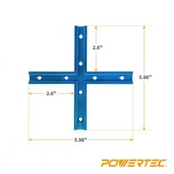 POWERTEC T-Track Intersection Kit 12 POWERTEC T-Track Intersection Kit -Cheap POWERTEC Store powertec saw tracks 71609 44 1000