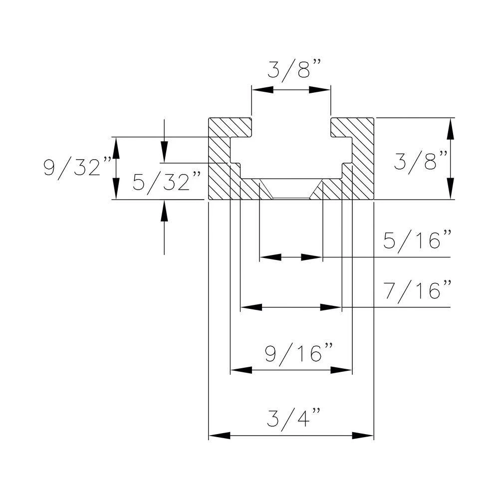 POWERTEC T-Track Intersection Kit 8 POWERTEC T-Track Intersection Kit - Image 6