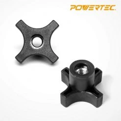 POWERTEC 5/16 in.-18, 4-Point Thru Knob (5-Pack) -Cheap POWERTEC Store powertec saw tracks qnb3003 4f 1000