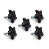 POWERTEC 1/4 in.-20, 5-Star Stud Knob (5-Pack) 2 POWERTEC 1/4 in.-20, 5-Star Stud Knob (5-Pack) -Cheap POWERTEC Store powertec saw tracks qnb3006 64 1000