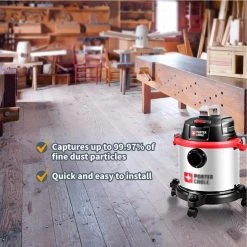 POWERTEC 4 Gal. Filter Bags for Porter Cable, Stanley 25-1238 Wet Dry Vacuum (6-Pack) -Cheap POWERTEC Store powertec shop vacuum attachments 75051 p2 44 1000