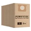 POWERTEC 4 Gal. Filter Bags for Porter Cable, Stanley 25-1238 Wet Dry Vacuum (9-Pack) -Cheap POWERTEC Store powertec shop vacuum attachments 75051 p3 64 1000 1