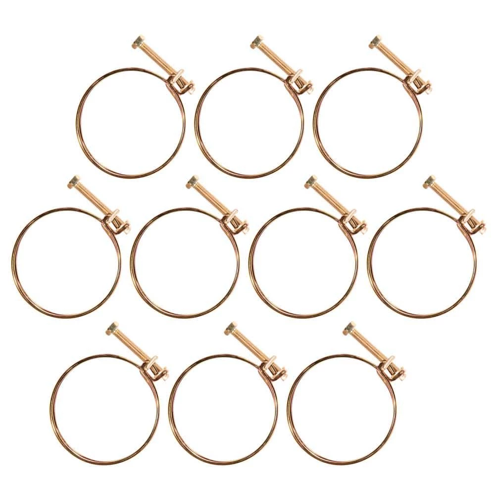 POWERTEC 2-1/2 in. Double Wire Hose Clamp (10-Pack) 3 POWERTEC 2-1/2 in. Double Wire Hose Clamp (10-Pack)