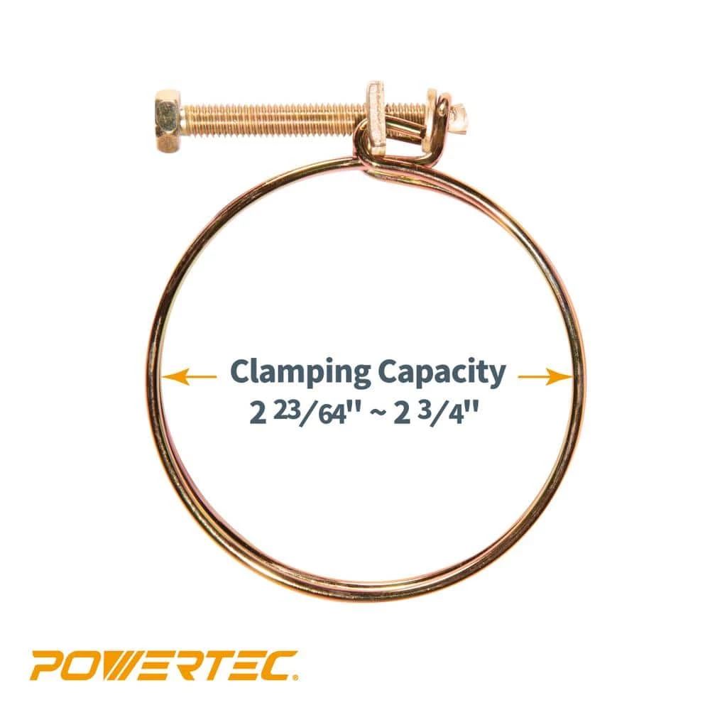 POWERTEC 2-1/2 in. Double Wire Hose Clamp (10-Pack) 4 POWERTEC 2-1/2 in. Double Wire Hose Clamp (10-Pack) - Image 2