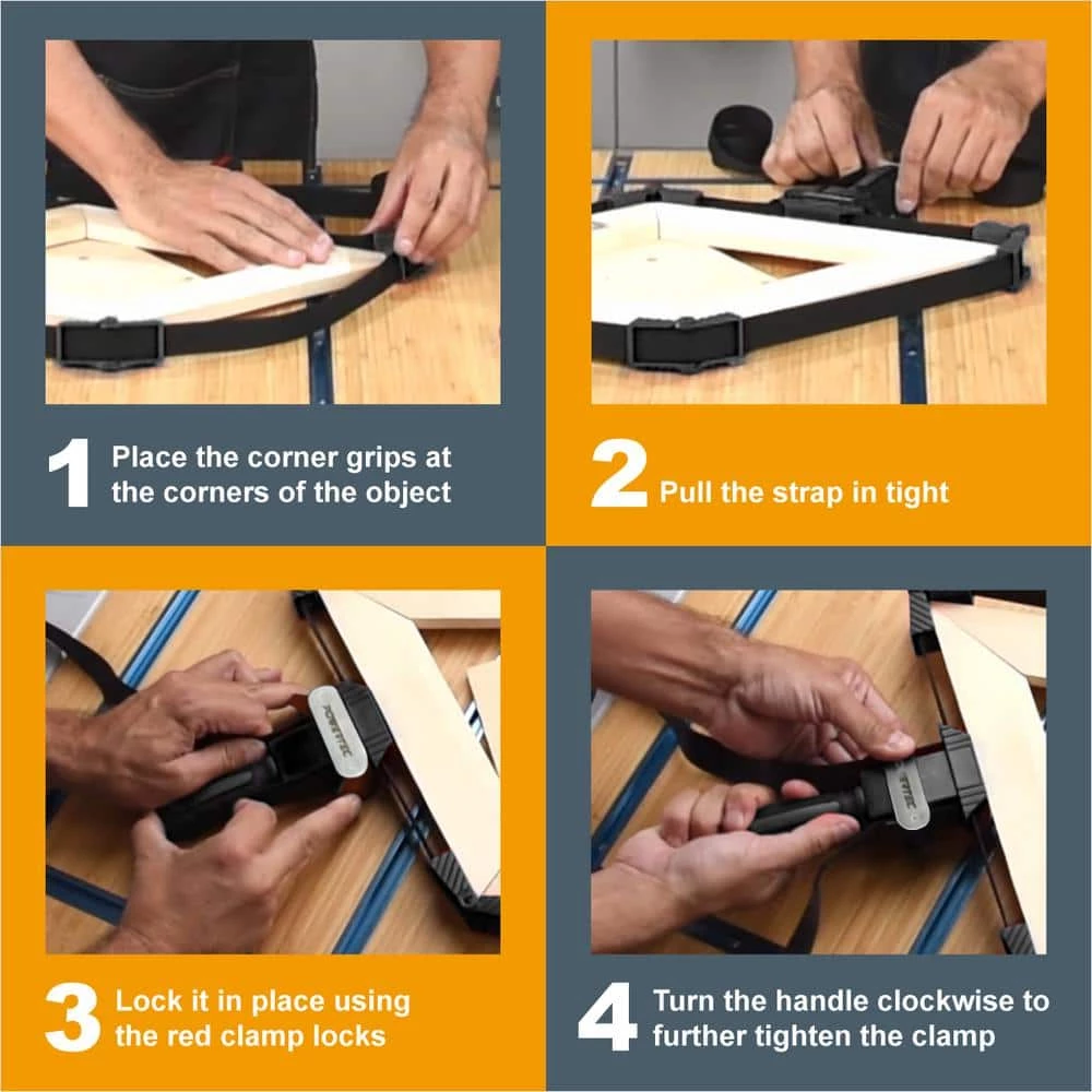 POWERTEC Band Clamp with Quick-Release Levers 6 POWERTEC Band Clamp with Quick-Release Levers - Image 4