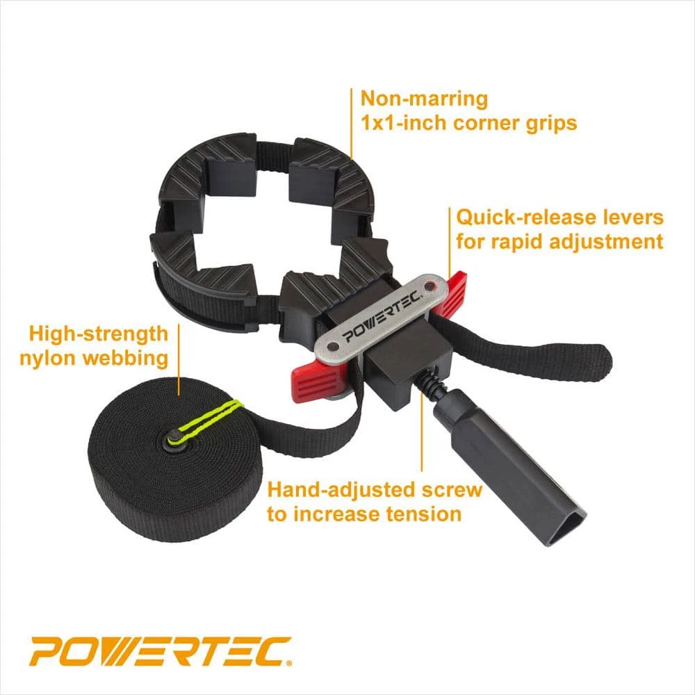 POWERTEC Band Clamp with Quick-Release Levers 4 POWERTEC Band Clamp with Quick-Release Levers - Image 2
