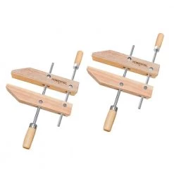POWERTEC 12 in. Wooden Handscrew Clamp Hand Screw Clamps for Woodworking (2-Pack)
