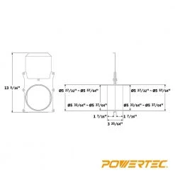 POWERTEC 6 in. Aluminum Blast Gate -Cheap POWERTEC Store powertec specialty power tool accessories 70227 fa 1000