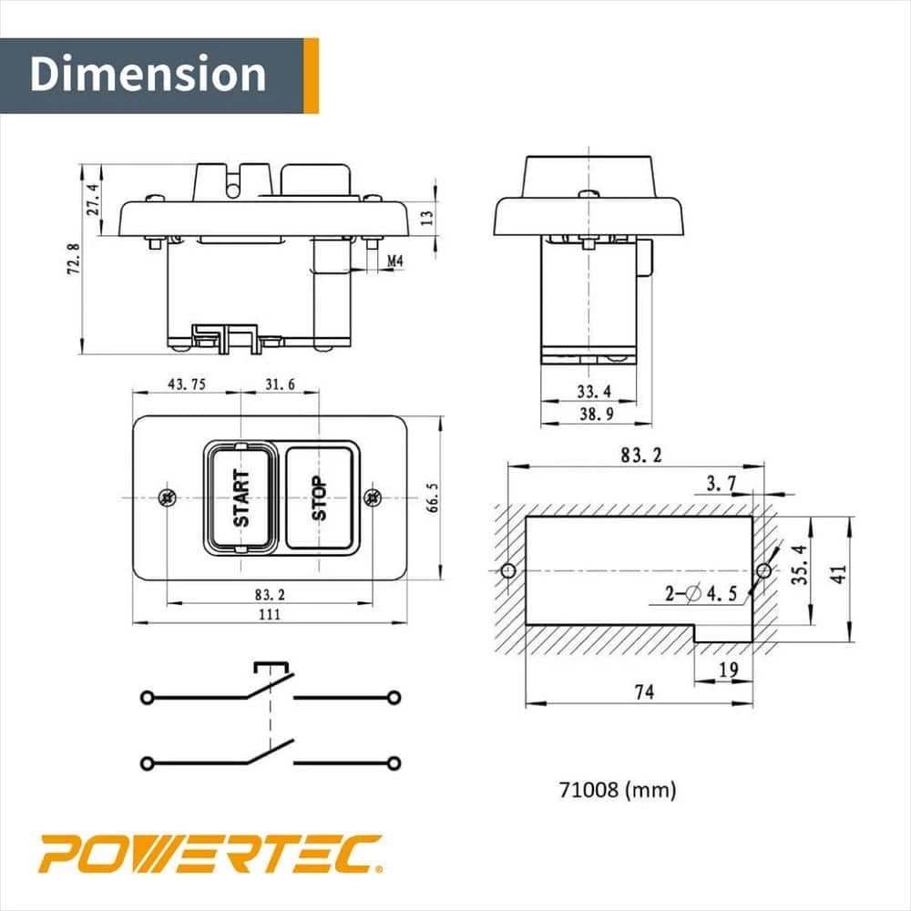POWERTEC 110/220-Volt Single Phase On/Off Switch 8 POWERTEC 110/220-Volt Single Phase On/Off Switch - Image 6